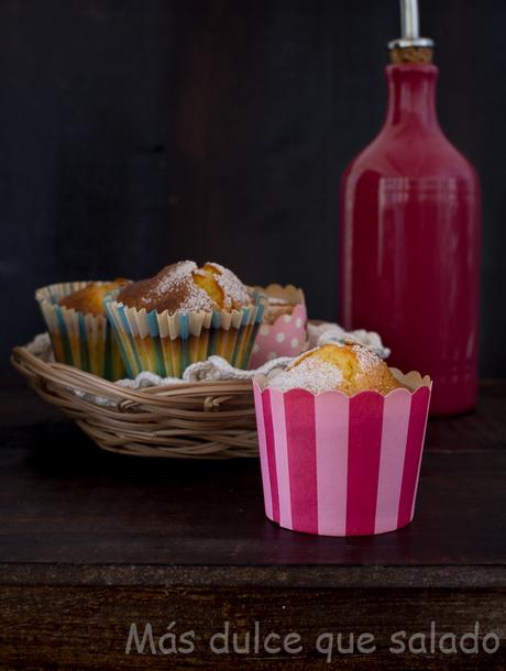 Magdalenas de naranja con aceite de oliva
