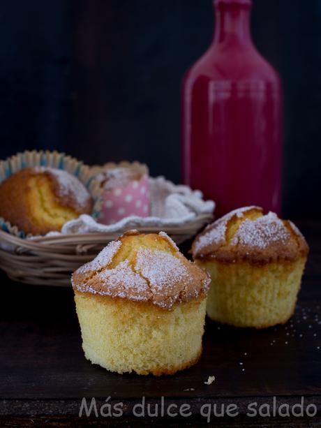 Magdalenas de naranja con aceite de oliva