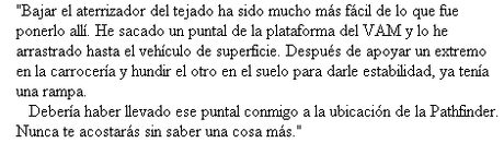 El marciano, de Andy Weir El marciano, de Andy Weir