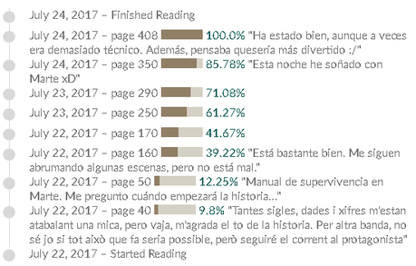 El marciano, de Andy Weir El marciano, de Andy Weir