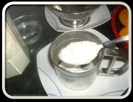 Tarta de melocotones al revés