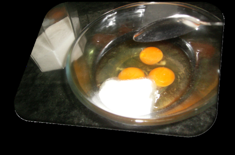 Tarta de melocotones al revés