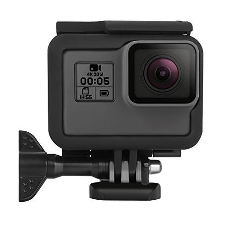 Kupton Marco para GoPro Hero 6/5 Case Montura Carcasa Protectora para Go Pro Hero6/5 Black con Tirador Móvil de Extracción Rápida y Tornillo (Negro)