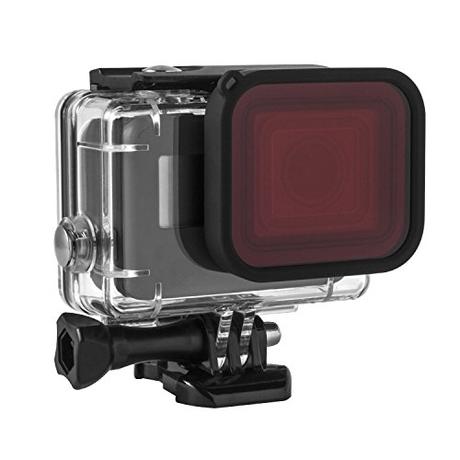 Kupton Filtro Rojo Gopro - Filtro Rojo para Carcasa GoPro Hero 6/5 de Kupton