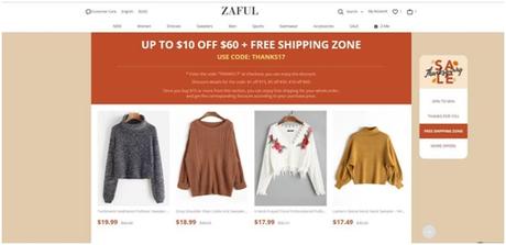 Trucos para comprar más barato en la promoción “Thanksgiving” en ZAFUL