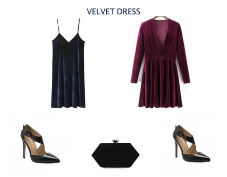 Get the look: Velvet dress Get the look: Velvet dress