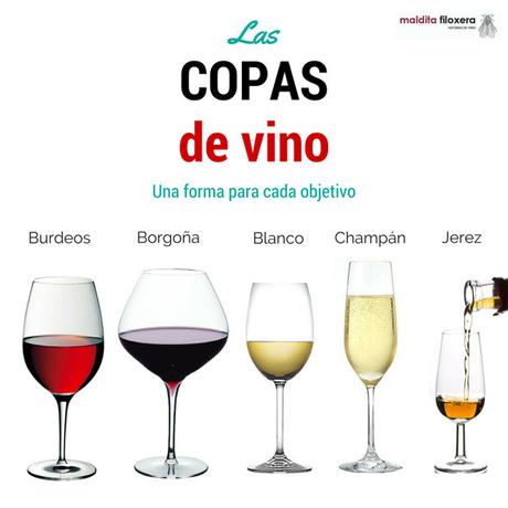Las copas para el vino Copas de vino