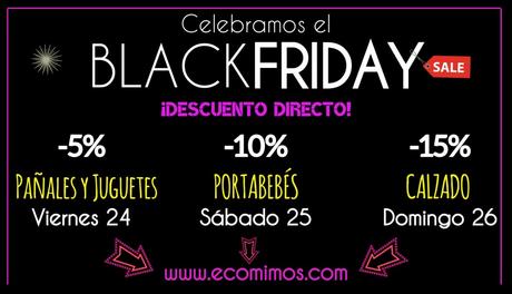 ¡Black Friday en EcoMimos! Pañales, juguetes, porteo y calzado!