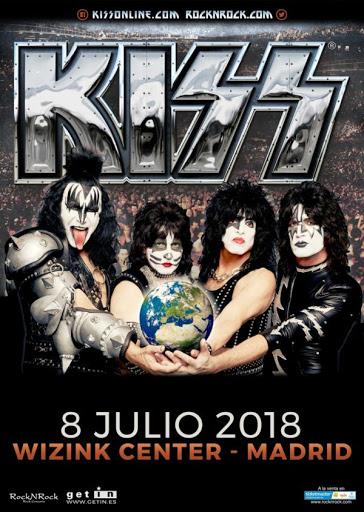 KISS EN MADRID!!DOMINGO 8 DE JULIO de 2018