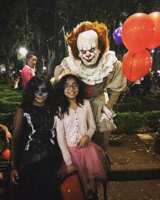 El primer Día de muertos y Halloween de Isa