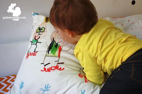 cojín personalizado con un dibujo