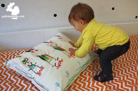 cojín personalizado con un dibujo