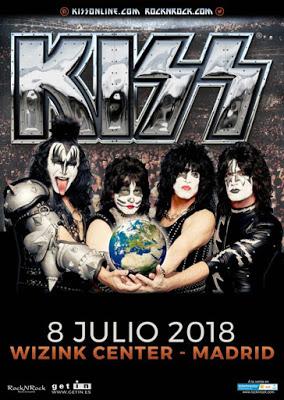 Kiss anuncian concierto en el WiZink Center de Madrid