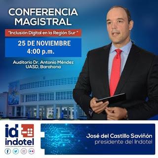 Castillo Saviñón expondrá sobre Inclusión Digital en el Sur.