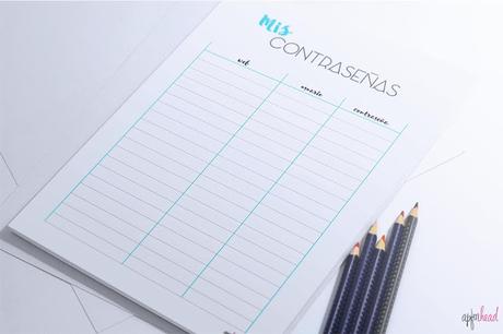 Freebie: no olvides tus contraseñas