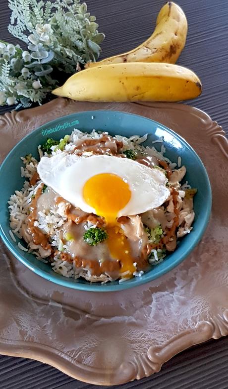 ARROZ,VERDURITAS Y POLLO A LA CREMA DE PLATANO Y CACAHUETE ARROZ,VERDURITAS Y POLLO A LA CREMA DE PLATANO Y CACAHUETE