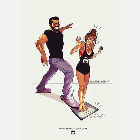 Nuevas tiras cómicas de la esposa dibujante en su vida conyugal Nuevas tiras cómicas de la esposa dibujante en su vida conyugal