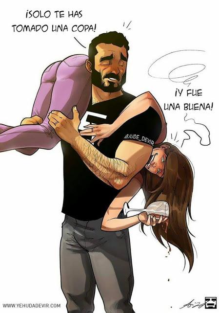 Nuevas tiras cómicas de la esposa dibujante en su vida conyugal
