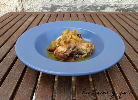 Pollo a la asturiana (tradicional o Crock-Pot)