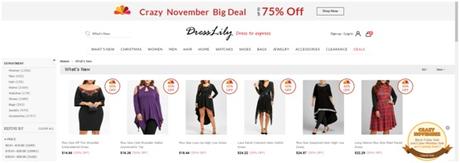 Las ofertas de Black Friday y Cyber Monday en DRESSLILY Las ofertas de Black Friday y Cyber Monday en DRESSLILY