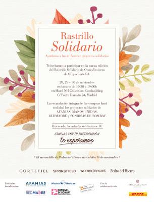 Rastrillo solidario Grupo Cortefiel, 28 a 30 de noviembre en el Hotel NH Eurobuilding