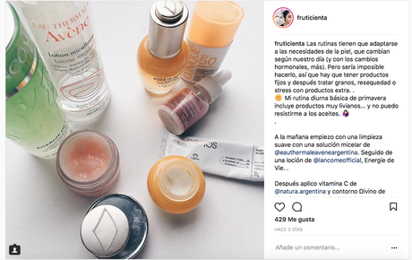 Desde IG: mi rutina diurna.