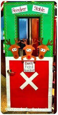 18 ideas espectaculares para decorar puertas en navidad