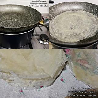 Masa Brik casera (Rollitos de primavera)