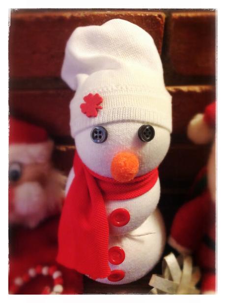 DIY Navidad: Muñeco de nieve con un calcetín