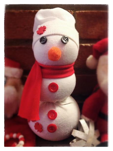 DIY Navidad: Muñeco de nieve con un calcetín