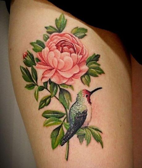 20 Tatuajes de flores Chinas, la peonía