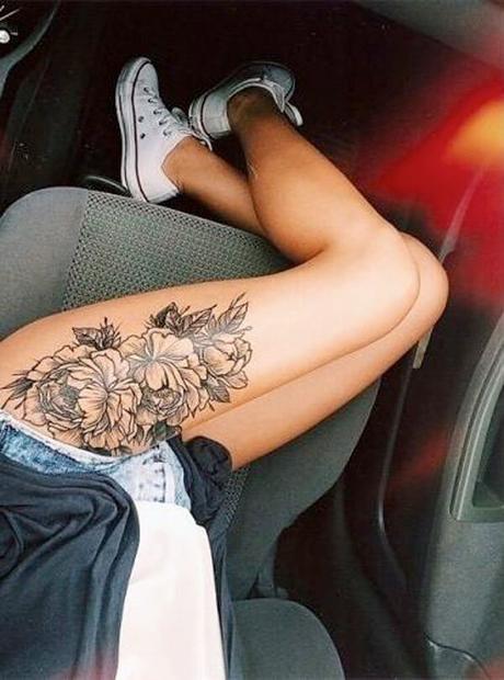 20 Tatuajes de flores Chinas, la peonía