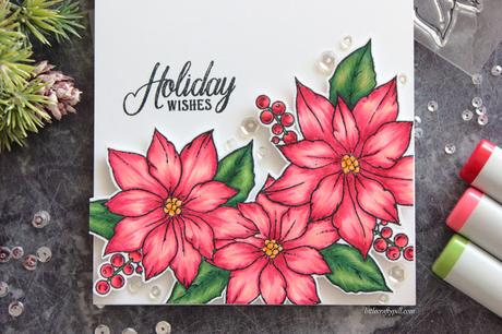 Coloring Poinsettias with Copic Markers