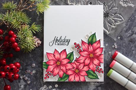 Coloring Poinsettias with Copic Markers