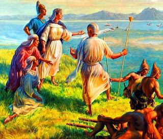 La reina Dido, extasiada ante la tierra recién descubierta