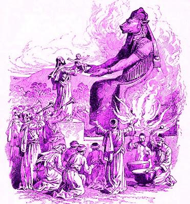 Sacrificio humano ante el dios Melkart