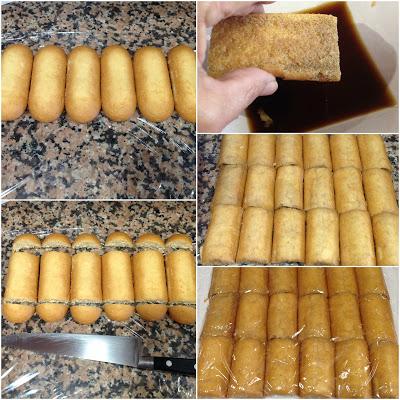 Arrollado de soletilla y granada