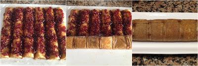 Arrollado de soletilla y granada