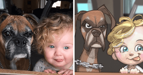 ¿Como se verían tus hijos con sus perros transformados en caricaturas? ¿Como se verían tus hijos con sus perros transformados en caricaturas?