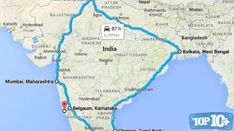Golden Quadrilateral Highway Network-entre-las-rutas-mas-largas-del-mundo