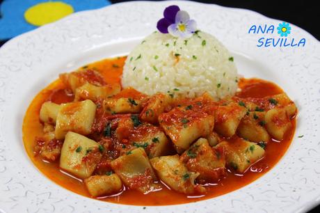 Sepia en salsa de pimientos Thermomix Sepia en salsa de pimientos Thermomix