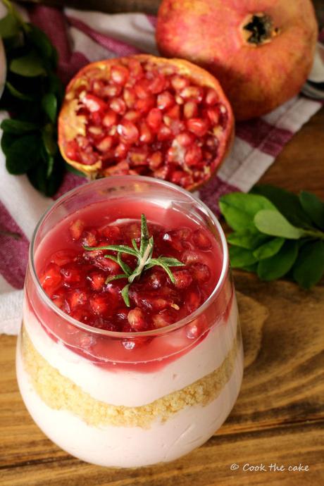 espuma-de-queso-y-granada, pomegranate-cheesecake-in-a-jar