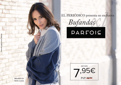 Consigue con El Periódico la colección de bufandas exclusivas de Parfois Consigue con El Periódico la colección de bufandas exclusivas de Parfois