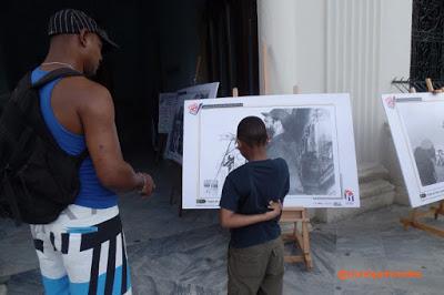 Fidel en Santa Clara sobre caballetes [+ fotos]