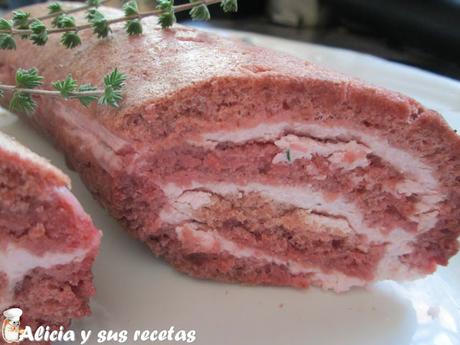 BRAZO SALADO DE REMOLACHA RELLENO DE QUESO
