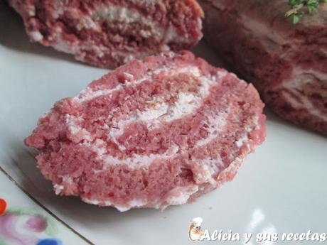 BRAZO SALADO DE REMOLACHA RELLENO DE QUESO