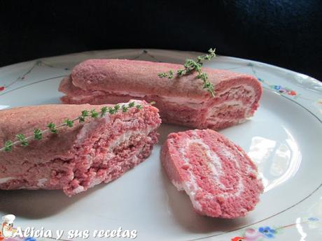 BRAZO SALADO DE REMOLACHA RELLENO DE QUESO