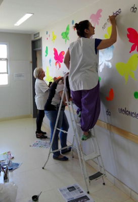 Piedra del Aguila: día internacional de la eliminación de la violencia contra la mujer