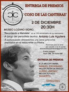 próximo diciembre entregan premios