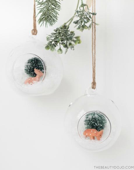 9 Diy terrarios de Navidad http://www.thebeautydojo.com/diy-christmas-hanging-terrariums/